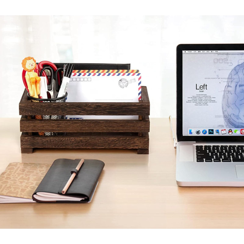 Wood Desk Organiser