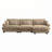 Super Comfort Oversized Modular Sectional Sofa Couch With Movable Ottoman,Corner Sectional With Bolstered Armrests, Deep Seat Cloud Couch, Convertible L Shaped Couch-1614683259-1623536750