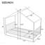 Lit plateforme simple en métal, blanc-1298547722