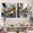 Abstract Shapes And Infinity Lines I - Abstract Shapes Wall Art Living Room Set Of 2-974433246-974433247