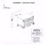Table de chevet traditionnelle 1Pc avec table de chevet 2 tiroirs
