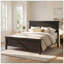 Lit plateforme moderne en bois, cadre de lit de style campagnard avec tête de lit et support à lattes de bois, aucun sommier nécessaire-129862730-129862726