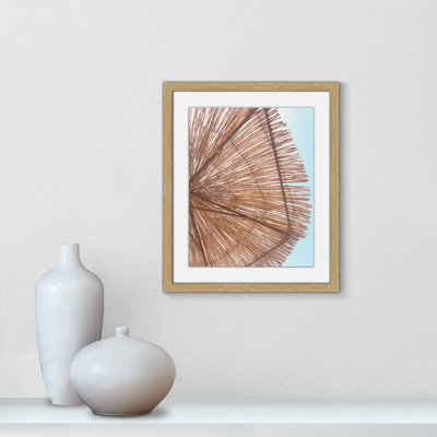 Antonio Rosy Straw Umbrella - Photographie de cadre photo