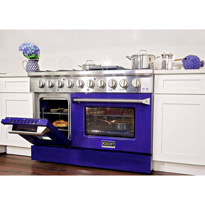 48" 6.7 Cu. ft Freestanding Gas, Liquid Propane, Blue