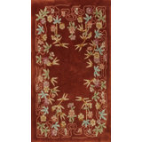Bronze Color Open Field Antique Art Deco Chinese Carpet