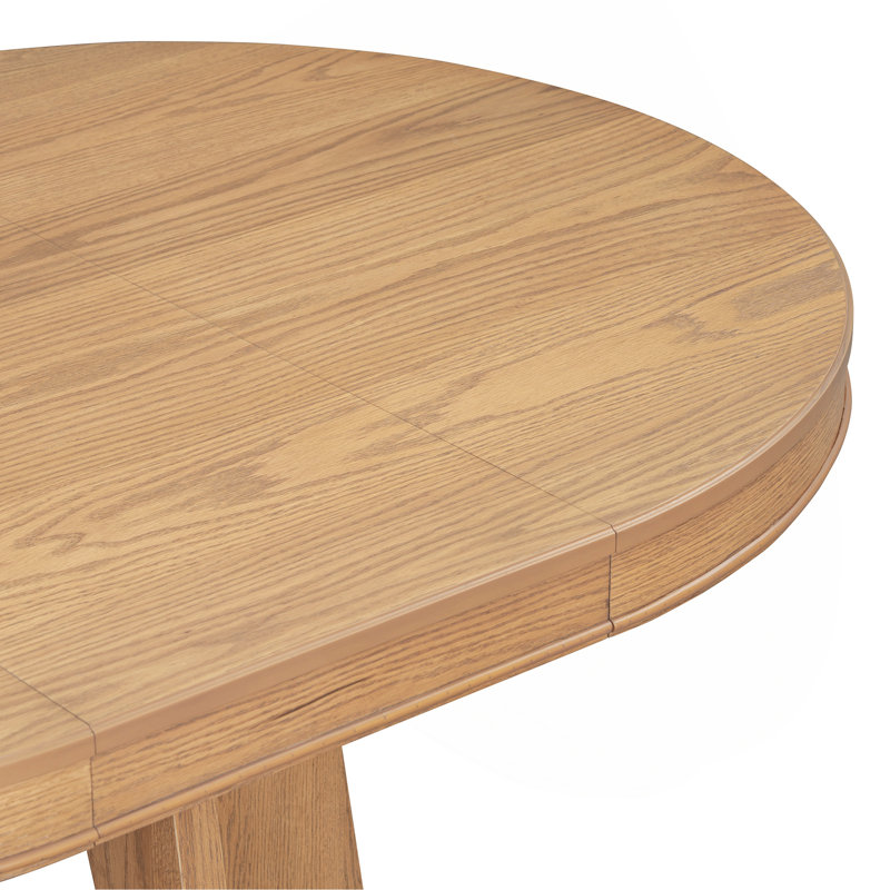 Table de salle à manger ronde pour 4 avec chaises, ensemble de table de salle à manger extensible avec rallonge centrale amovible de 16 po, ensemble de table de salle à manger rétro 5 pièces à motif géométrique unique pour la cuisine et la salle ?