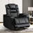 36.2'' Luxury Faux Leather Power Reclining Home Theater Seating With Cupholder, Recliner With USB & LED
