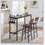 Ensemble de table de bar avec support de rangement pour bouteilles de vin