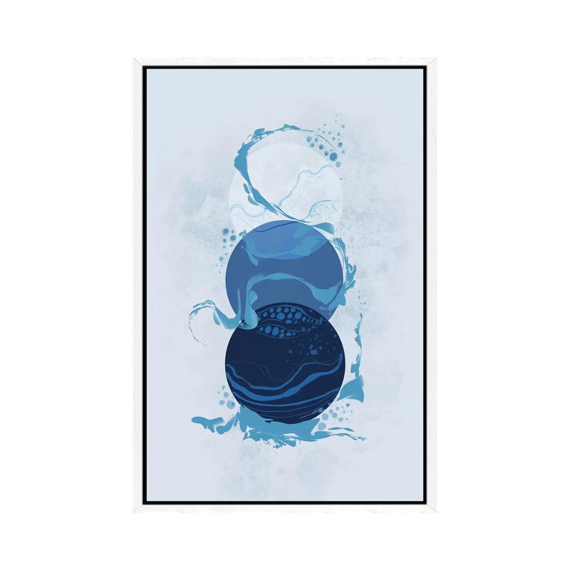 Catch - Print on Canvas, 66.04cm H x 45.72cm W x 3.81cm D, White Floater Framed