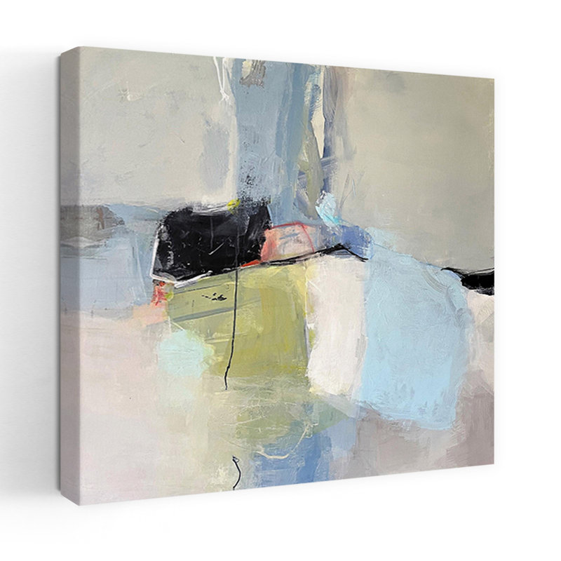 Grand Junction, art contemporain abstrait, H 18 po x l 18 po