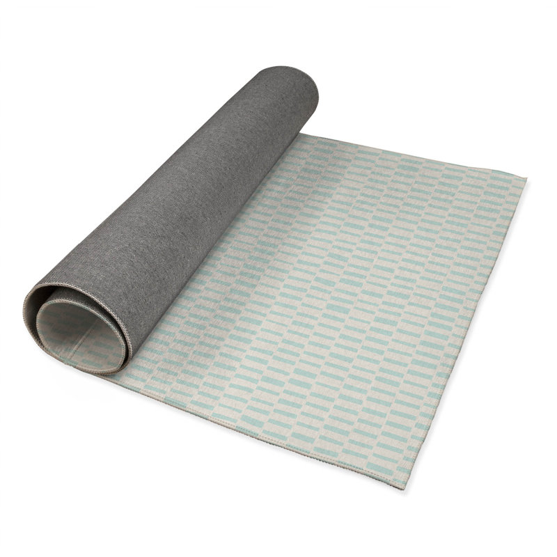 Tapis de bureau léger Flat Attack, L 6 pi x L 4 pi, Bleu clair