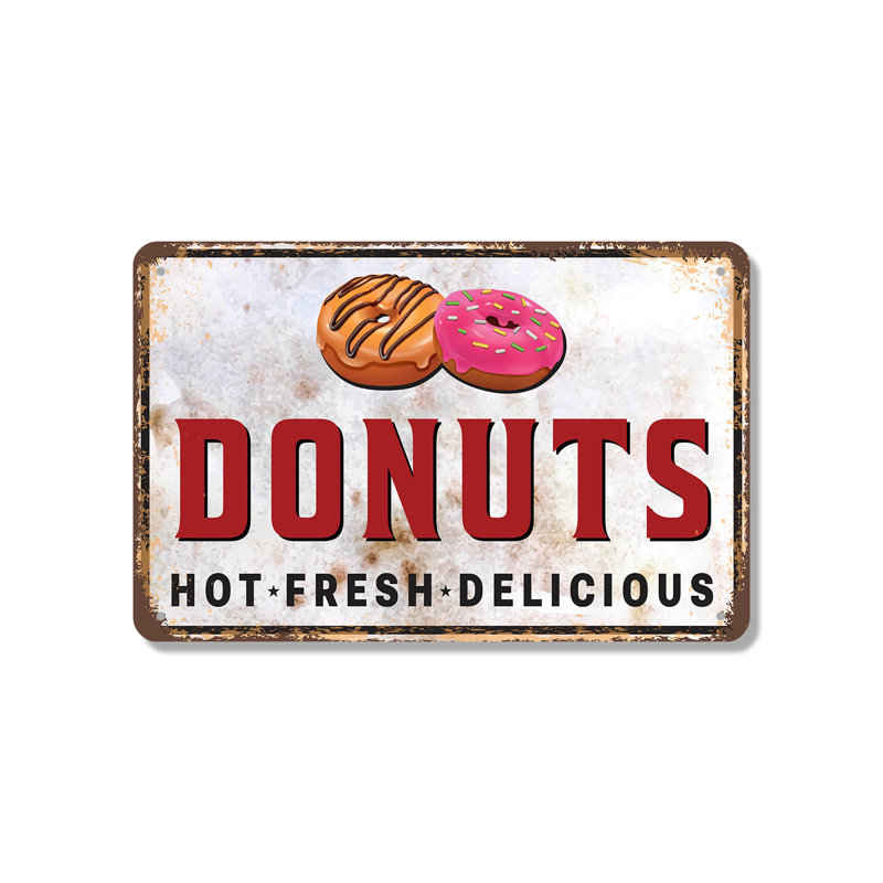 Enseigne Donuts 7 po x 10 po
