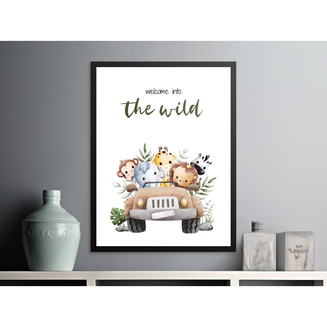 Nursery Wall Art Black Framed Poster