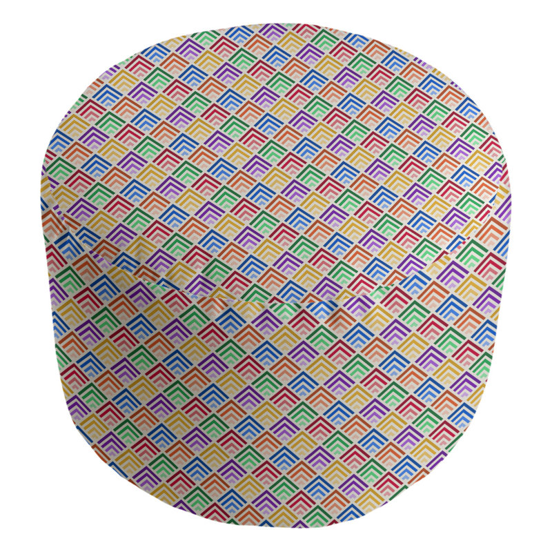 Repose-pieds Avicia, Vert / mauve / bleu royal