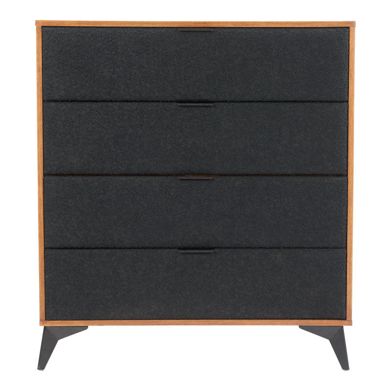 Commode Zarif noir et noyer