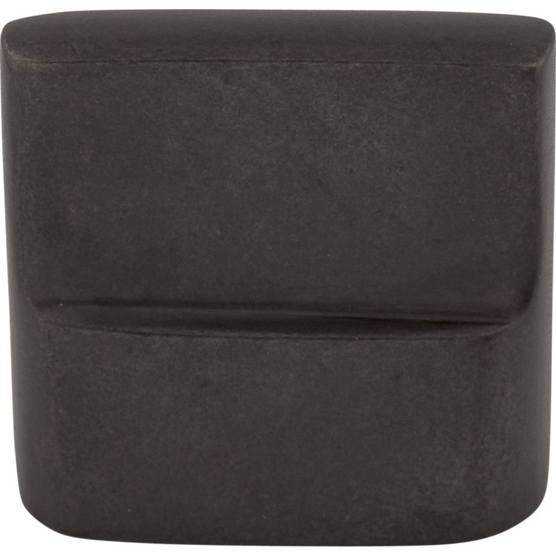 Aspen Flat Sided 7/8" Center to Center Rectangle Knob, Medium Bronze