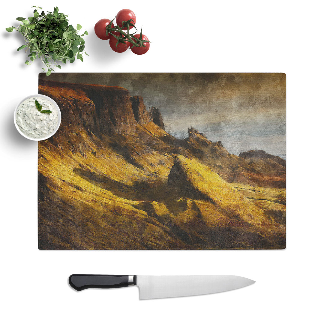 Landscape in Scotland Painting Chopping Board