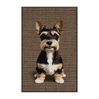 Washable Manchester Terrier Dogs Area Rug