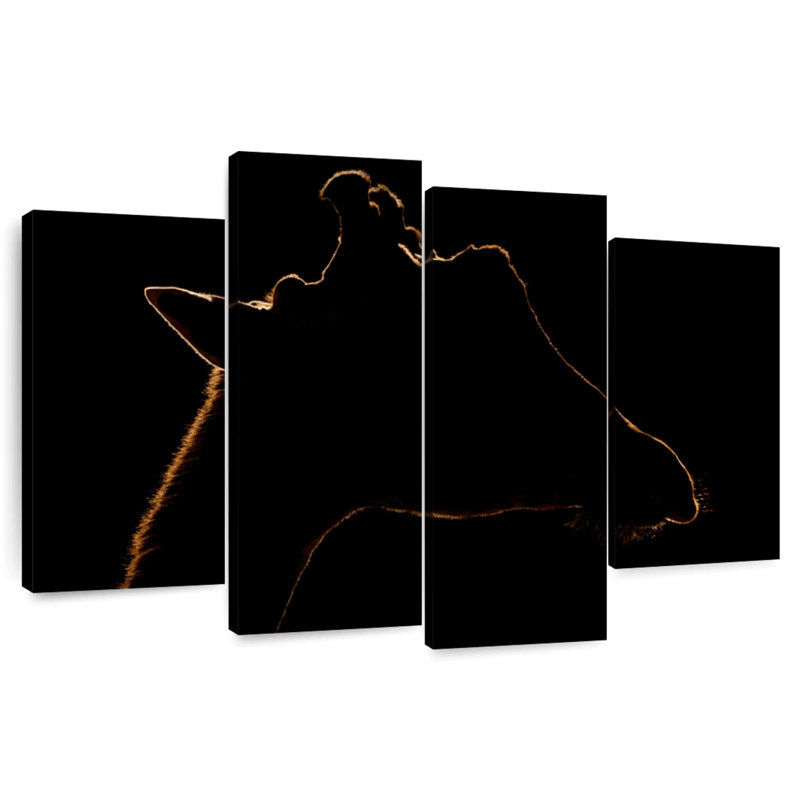 Silhouette de girafe Brampt, H 22 po x l 36 po