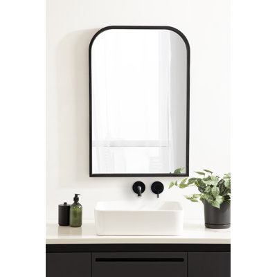 Miroir mural en bois
