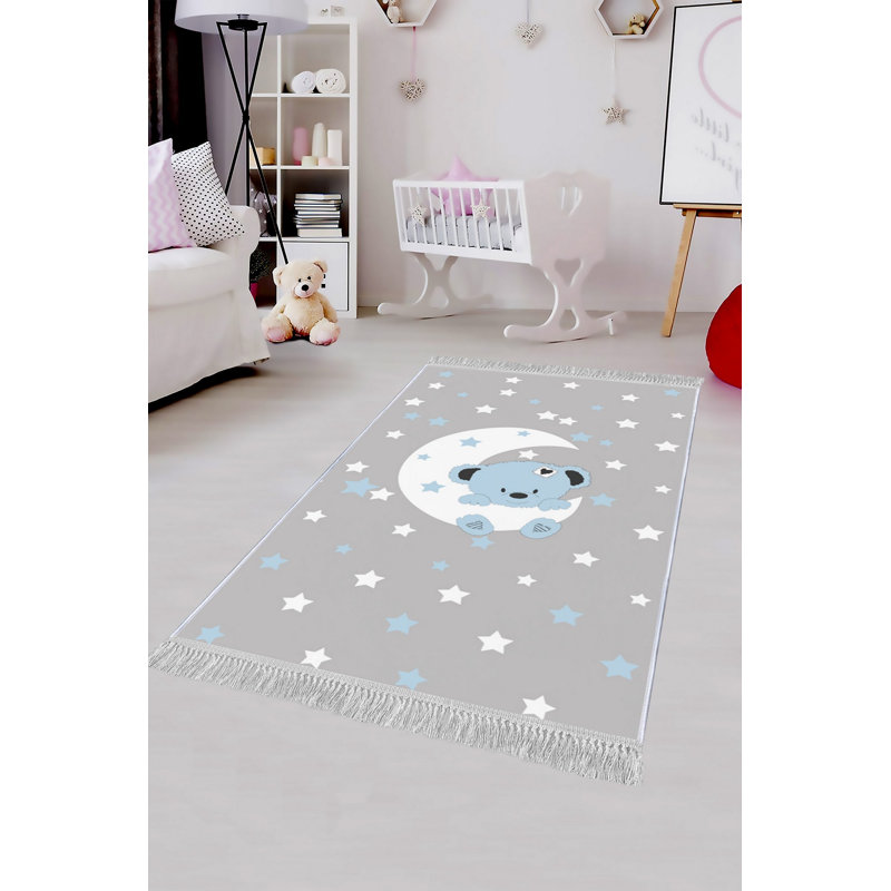 Luxurious Velvet Area Rug, 5.9 x 9.2 Feet | 100% Velvet Fabric, 100% Cotton Sole, 0.4 in Pile Height | Antibacterial, Non-Slip, Machine Washable | Elegant 3D Digital Print for Living Room & Bedroom Decor