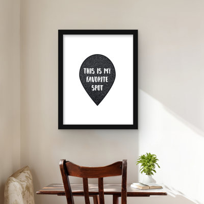 It's my favorite spot - Woman White Framed Matted Print