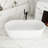 67'' X 31'' Acrylic Freestanding Soaking Bathtub In Glossy White