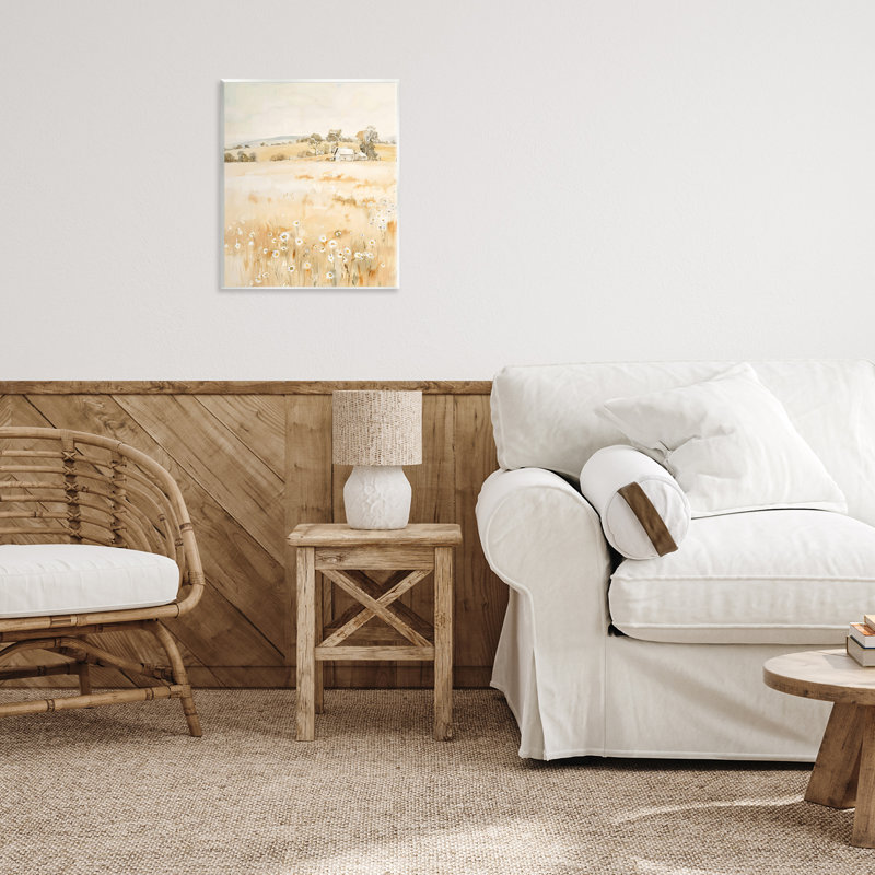 Plaque murale Farm Farm Meadow with Daisies, design par Creative Studio