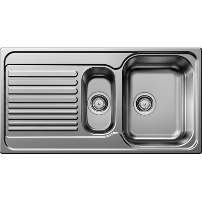 Tipo 95 x 50cm Double Bowl Inset Kitchen Sink