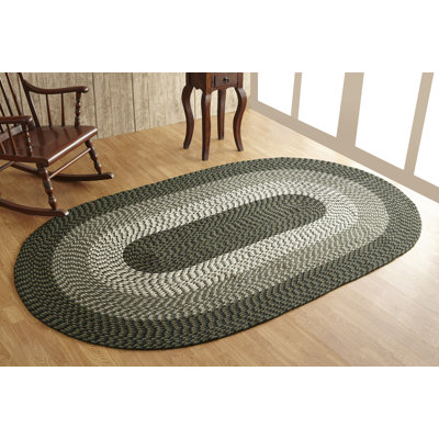 Orme Hand Braided Hunter Area Rug
