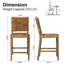 Tabouret de comptoir Minkler-134380202