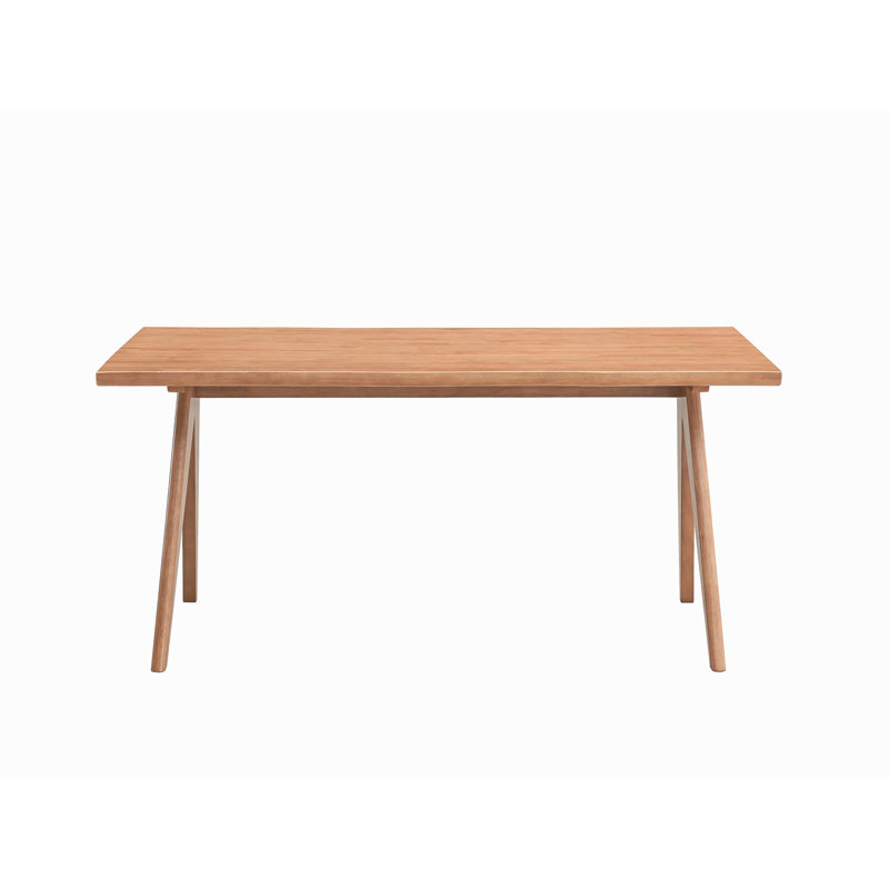 Table de salle à manger en rotin et finition naturelle