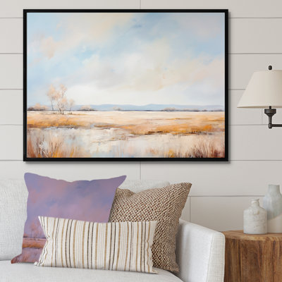 Impression sur toile «Pairies Minimalisme Country Charm Delight II»