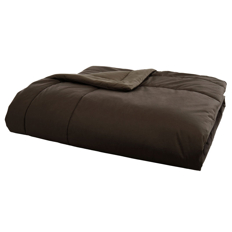Harlan Velvet Polyester Solid Colour Bedspread