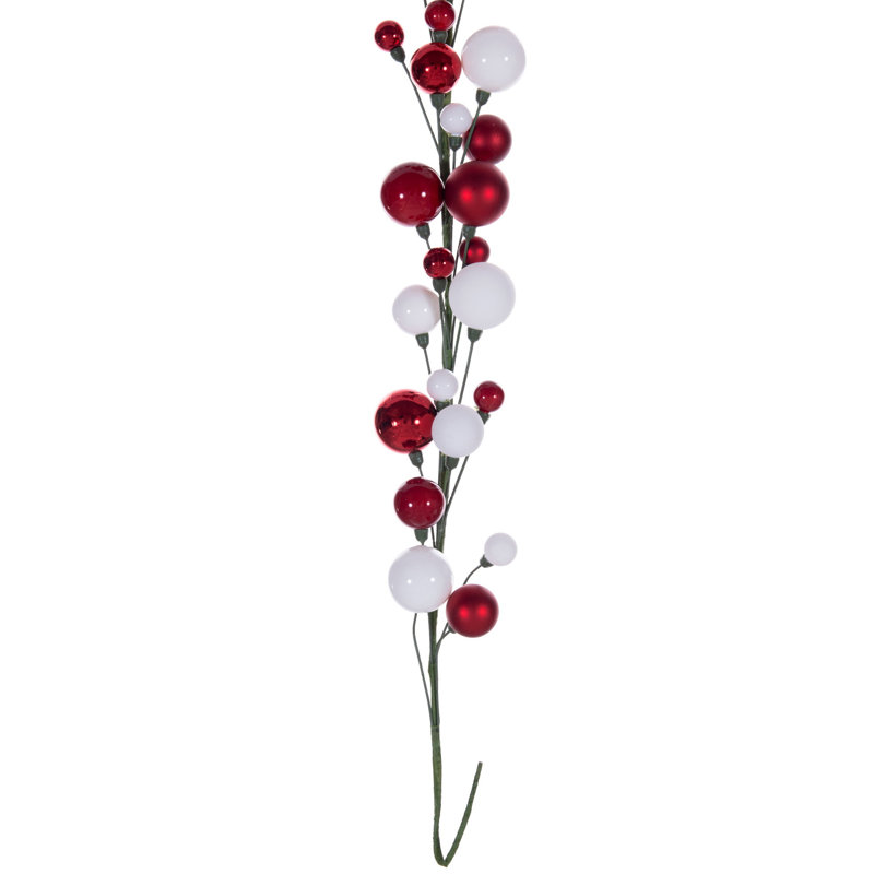 Guirlande Vickerman 6 pi., Rouge / Blanc