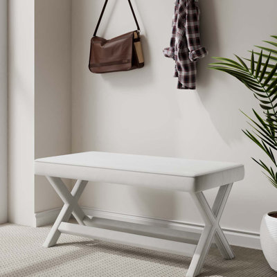 Banc rembourré Abigail Mid-Century