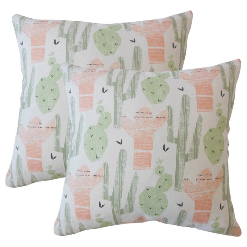 Square Pillow Cover & Insert, Green