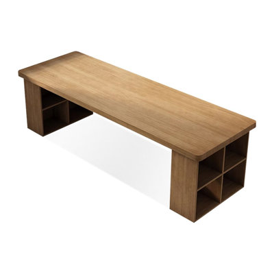 Bureau moderne et simple en bois massif