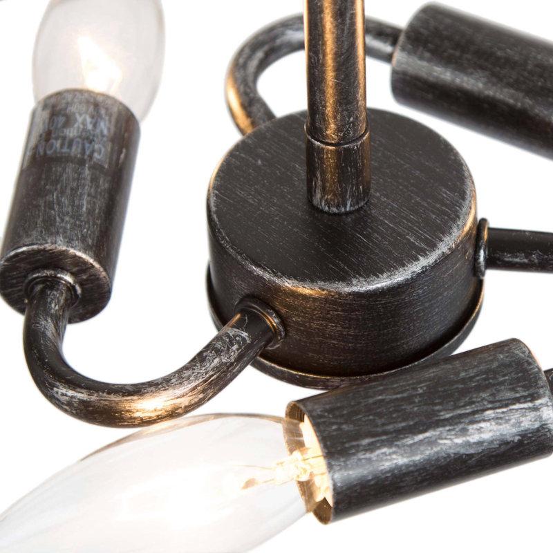 Lustre tambour 3 lumières de style bougie Aziz