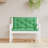 Garden Bench Cushion Set of 2 Green Oxford Fabric 100 Percent Polyester Outdoor Seating Pads-1921456698-1921456703