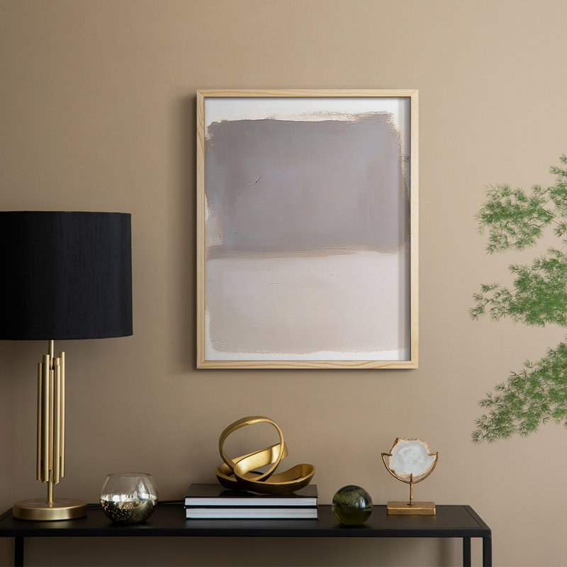 ABSTRACT Series DCCLXII Framed Print - Solid Wood, Natural, 11" H x 9" W