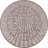 Moten Medallion Textured Weave Red/Taupe Indoor/Outdoor Rug-1079246726