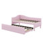 Twin Size Upholstered L-Shaped Upholstered Daybed With Trundle-23119511