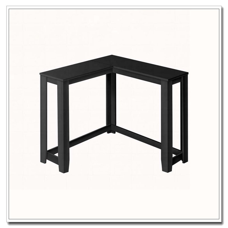 Accent Table, Console, Entryway, Narrow, Corner, Living Room, Bedroom, Black Laminate, Transitional, Black