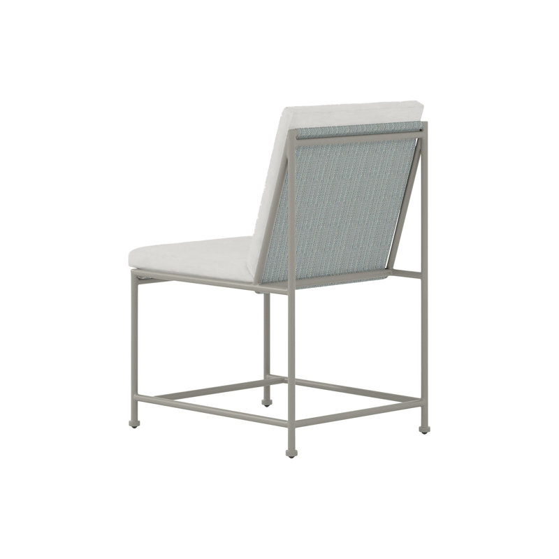 Chaise d'appoint Glendale, Tanné, Blanc
