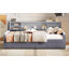 Comfortable Twin Upholstered Platform Bed with Practical Storage Options-1679008962