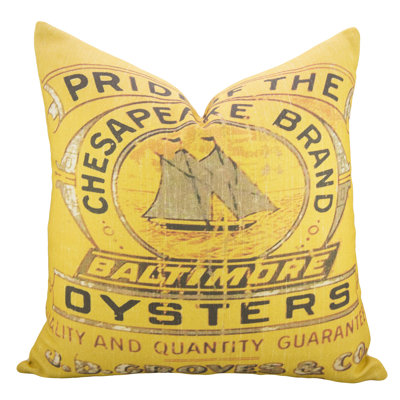 Cotton Reversible Throw Pillow