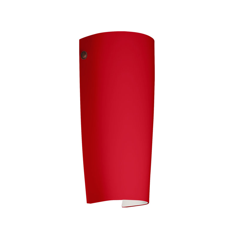 Tomas Flush Mounted Sconce, Bronze, Ruby Matte
