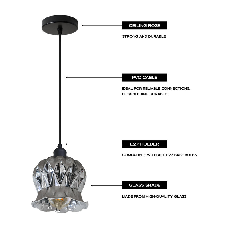 Thomasboro 1 - Light Stainless Steel Pendant