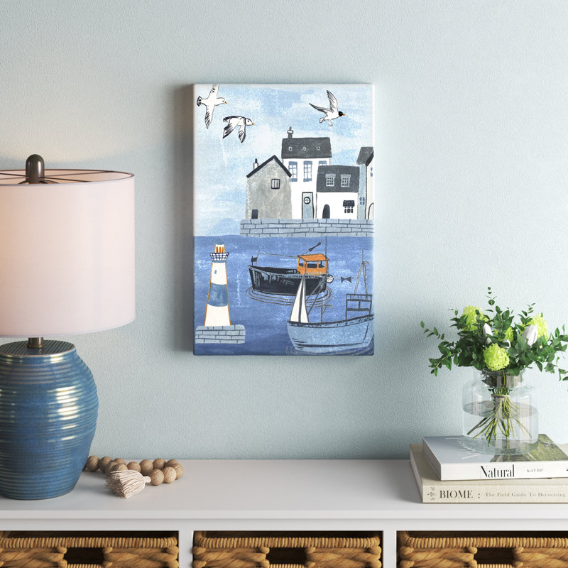 Sailors Rest IV by Melissa Wang - Painting, 46cm H x 30cm W, Wrapped Canvas
